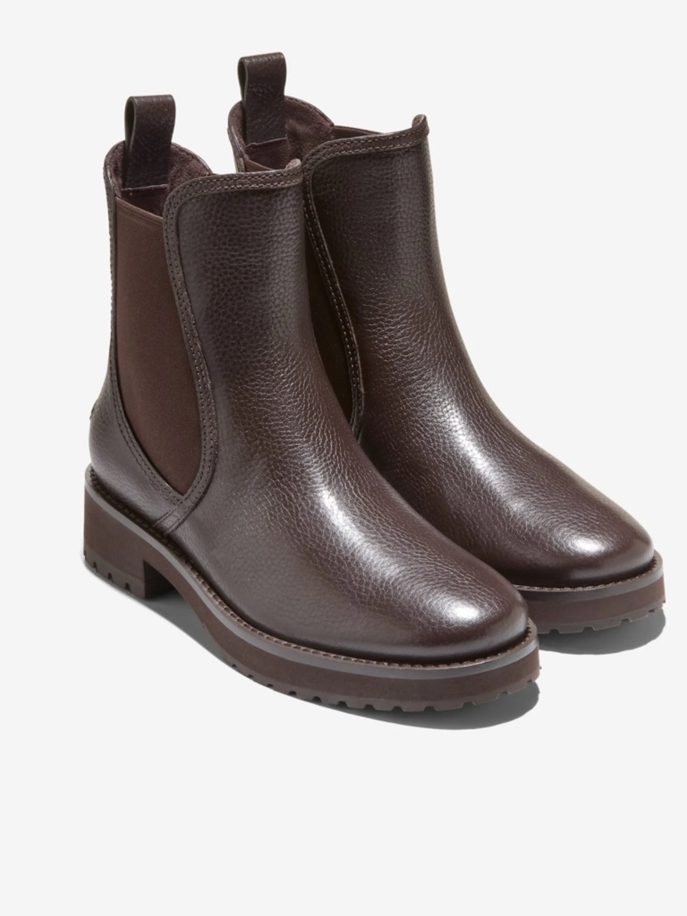 Cole Haan Lyndon Waterproof Chelsea Booties in Dark Chocolate Women’s Size 7 - Picture 8 of 8